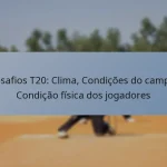 Desafios T20: Clima, Condições do campo, Condição física dos jogadores