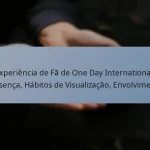 Experiência de Fã de One Day International: Presença, Hábitos de Visualização, Envolvimento