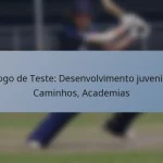 Jogo de Teste: Desenvolvimento juvenil, Caminhos, Academias