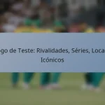 Jogo de Teste: Rivalidades, Séries, Locais Icónicos