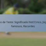 Jogo de Teste: Significado histórico, Jogos famosos, Recordes