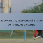 Regras de One Day International: Estratégias, Composições de Equipa
