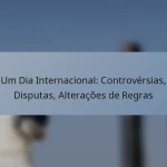 Um Dia Internacional: Controvérsias, Disputas, Alterações de Regras