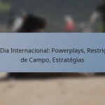 Um Dia Internacional: Powerplays, Restrições de Campo, Estratégias