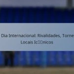 Um Dia Internacional: Rivalidades, Torneios, Locais Icónicos